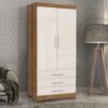 Guarda-Roupa Floripa 2 portas – Mel/Off white