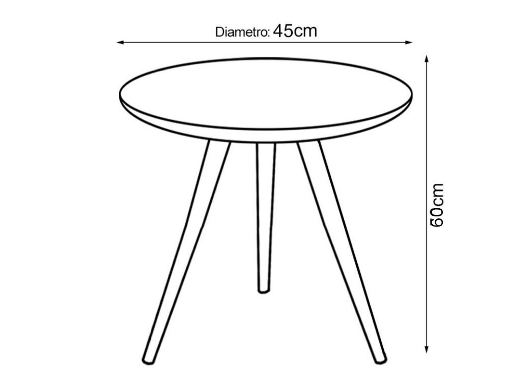 Conjunto de Mesa de Apoio e Centro Sparta tampo com vidro – Preto - Imagem 5