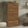Sapateira Anne 4 gavetas – Canela
