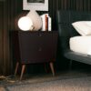 Mesa de cabeceira Dream 2 gavetas – Preto