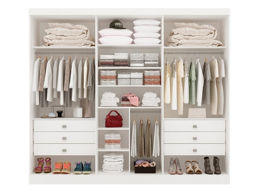 Guarda-Roupa Da Vinci Plus 6 portas e 6 gavetas – Branco - Imagem 2