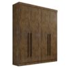 Guarda-Roupa Da Vinci Plus 4 portas e 3 gavetas – Ipê