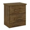 Mesa de cabeceira New Athos 2 gavetas – Ipê