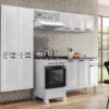 Cozinha Completa Rose 4 peças Aço – Branco