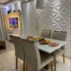 Mesa lós angeles off white 120x80 cadeiras Califórnia cappucino