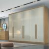 Guarda Roupa Robust Plus 6 portas 8 gavetas cor cumaru/fendi