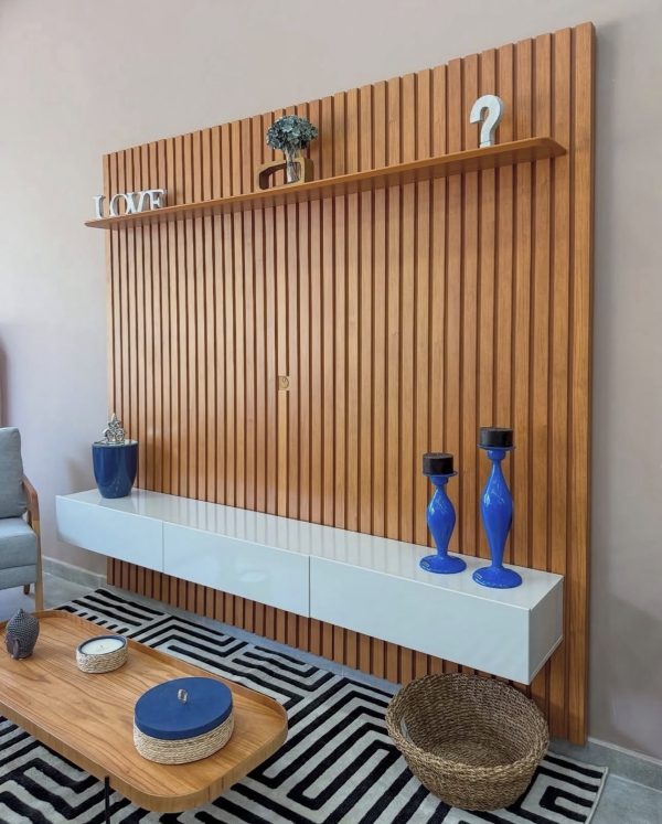 Alternative view of Home Nobre Ripado 230 com LED, Côr naturalle/Off White, da Gelius