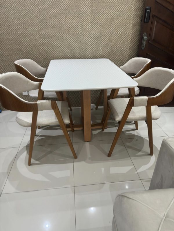 mesa Pedro de jantar 120x80 cadeiras Costa Rica em madeira maciça⬇️